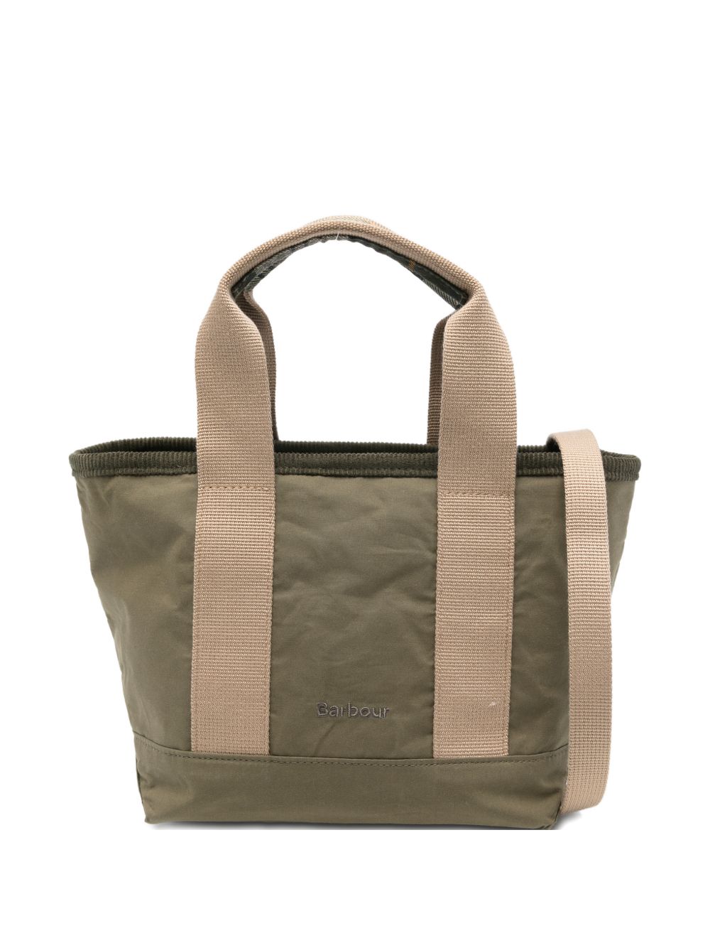 BARBOUR Borsa tote verde Mya Mini Tartan