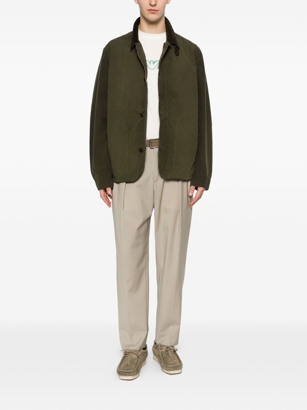 BARBOUR Giacca cerata Troon Washed in tessuto cerato lavato