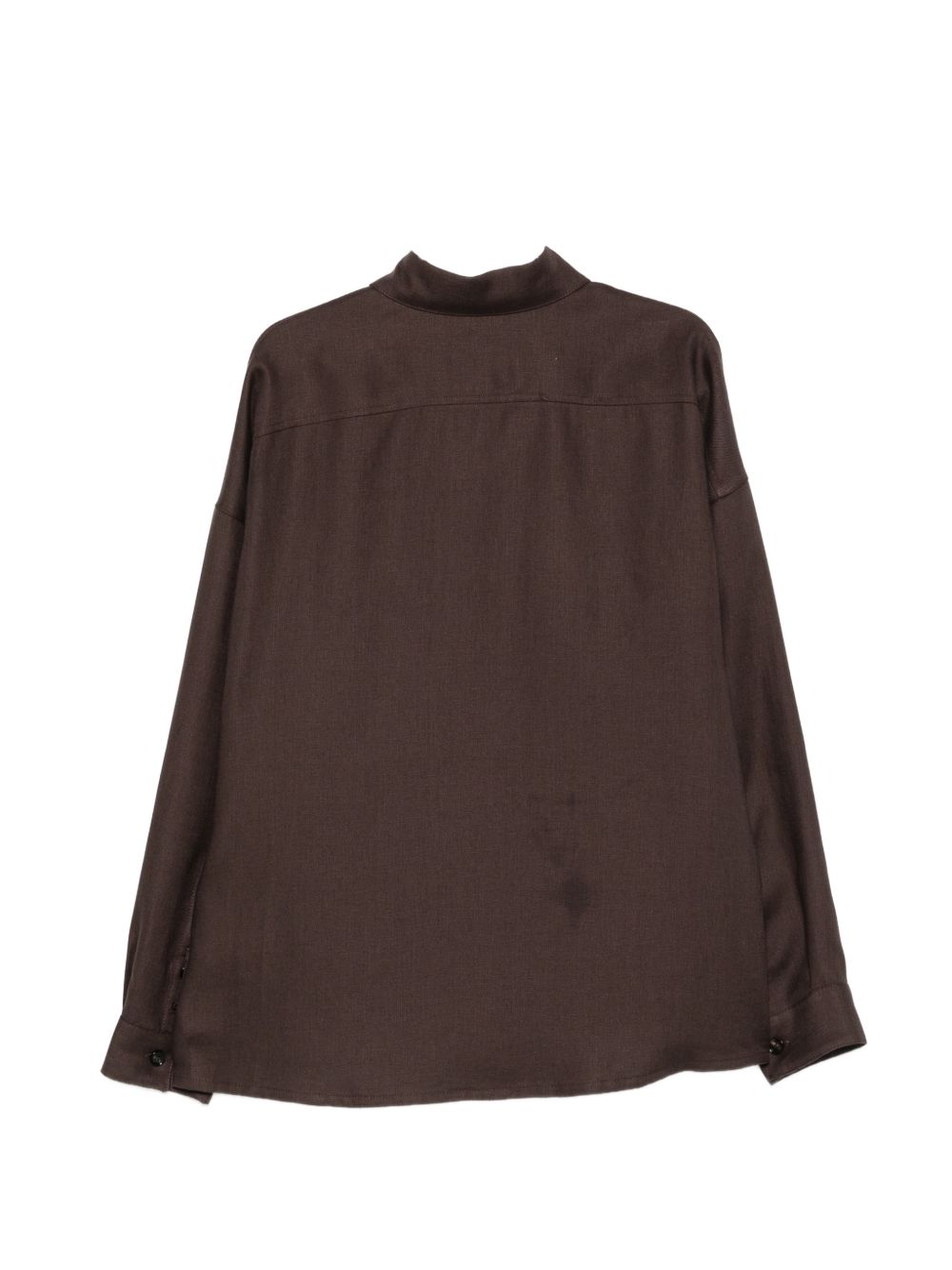BE ABLE Camicia marrone con taschino sul petto