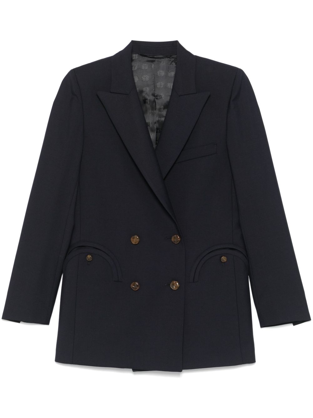 BLAZE Blazer First Class Everyday in lana e mohair blu