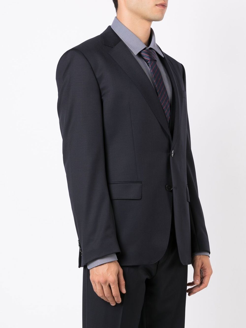 BOSS Blazer H Huge in lana vergine blu navy