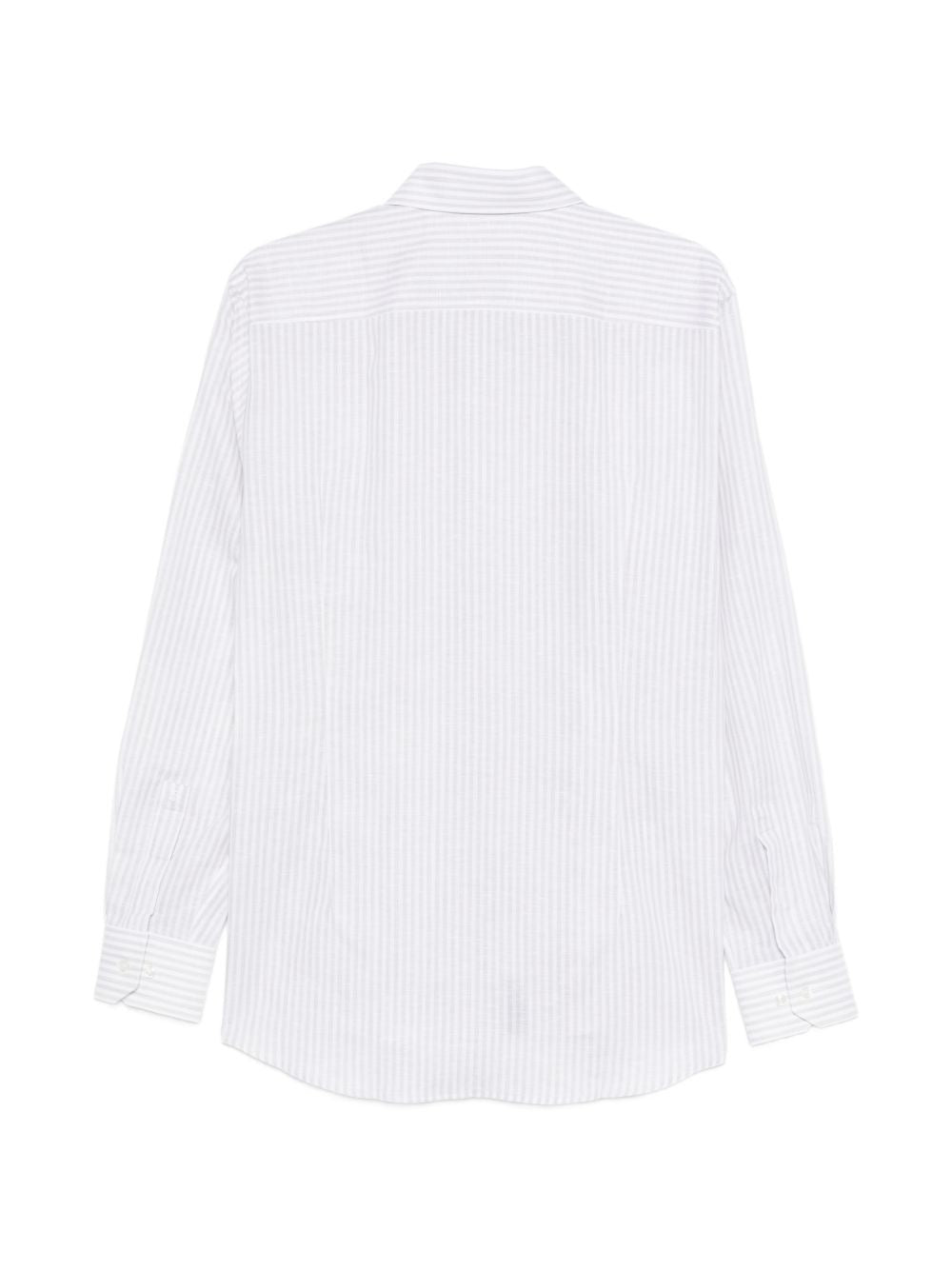 BOSS Camicia H Hank a righe bianche e grigie