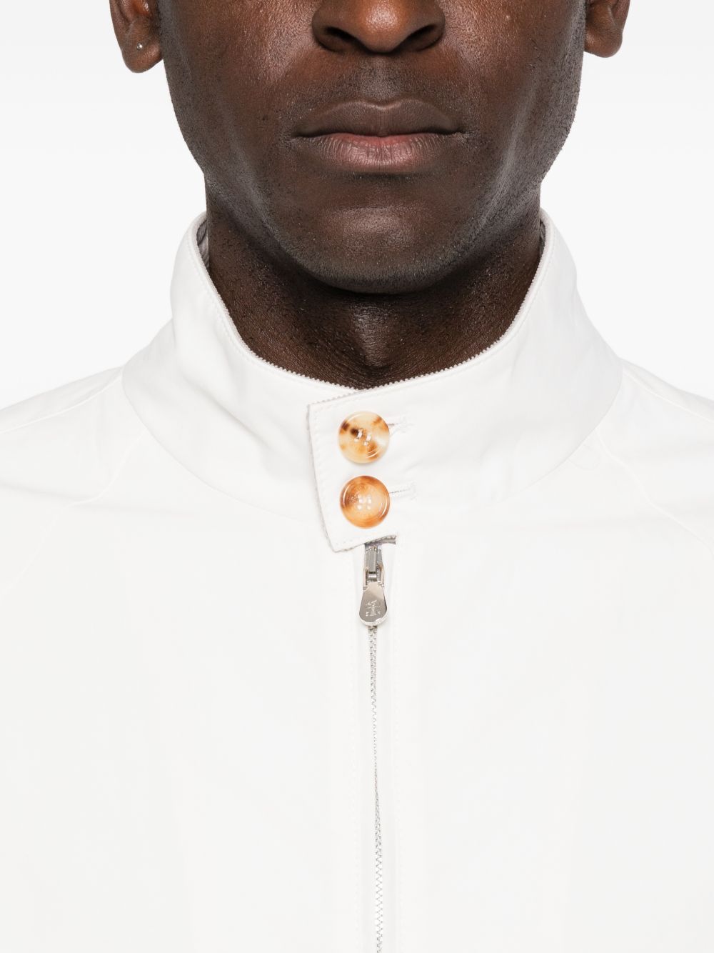 BRUNELLO CUCINELLI Giacca bianca con zip