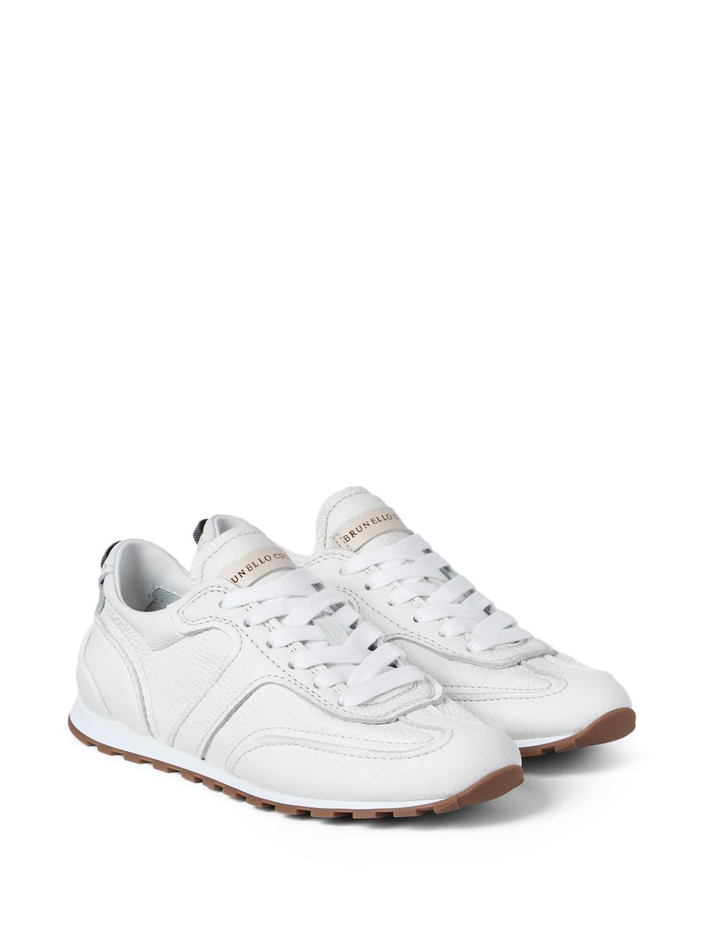 BRUNELLO CUCINELLI Sneakers in pelle bianche basse