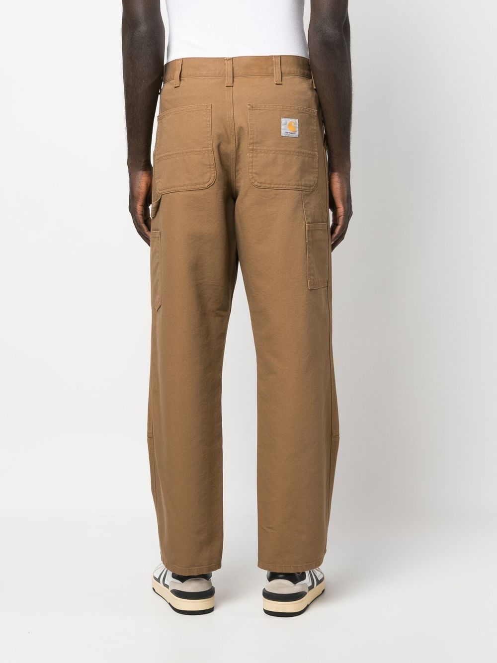 CARHARTT WIP Jeans dritto unisex in cotone marrone
