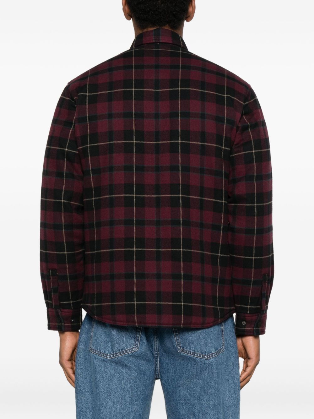 CARHARTT WIP Camicia a quadri rosso scuro da uomo