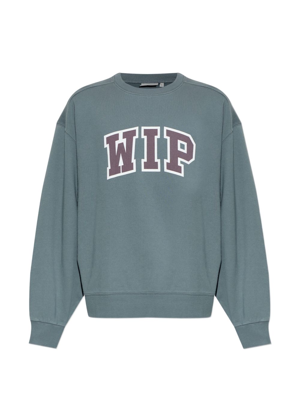 CARHARTT WIP Felpa in cotone verde girocollo con logo