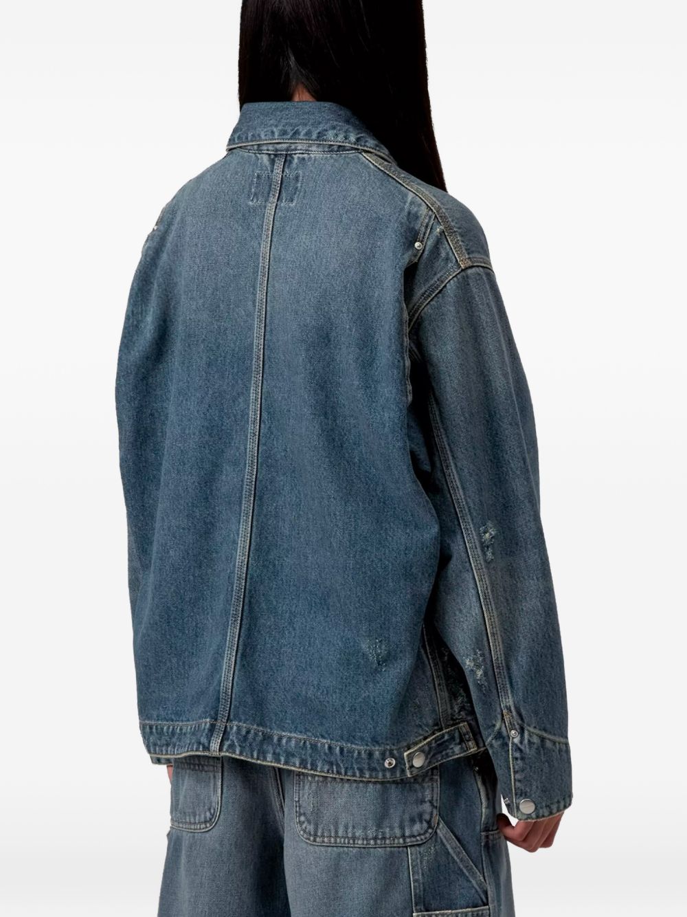 CARHARTT WIP Giacca in denim con tasche e logo