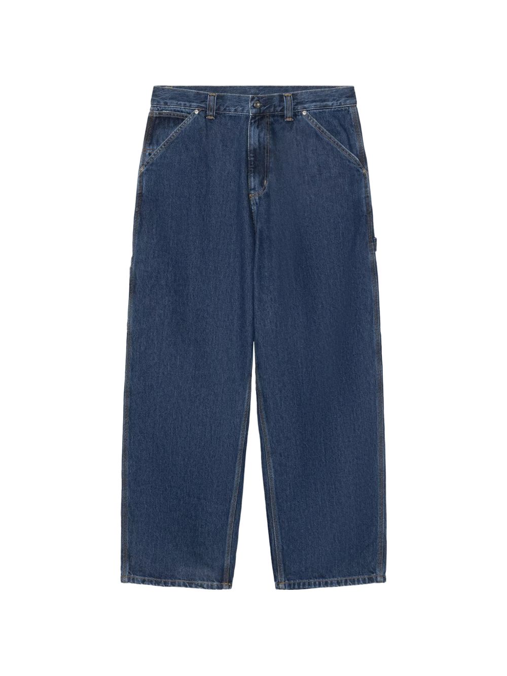 CARHARTT WIP Pantaloni Belmonts in denim di cotone blu