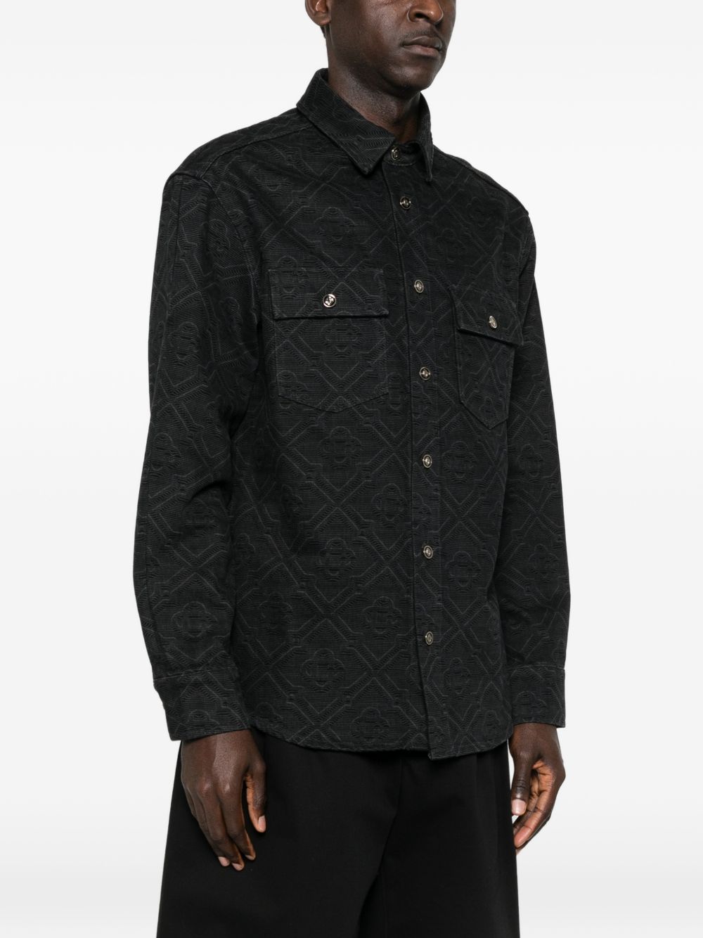 CASABLANCA Camicia con motivo monogram all over