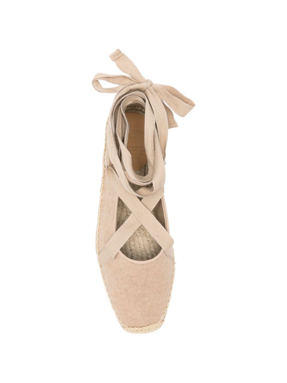 CASTANER Espadrillas Petunia beige con lacci
