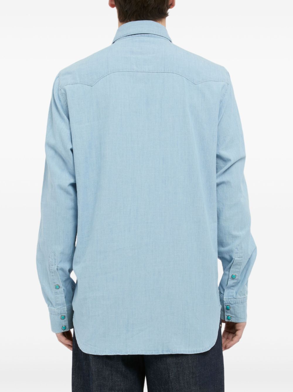 CHESAPEAKES Camicia 'Flagstaff' in denim con tasche