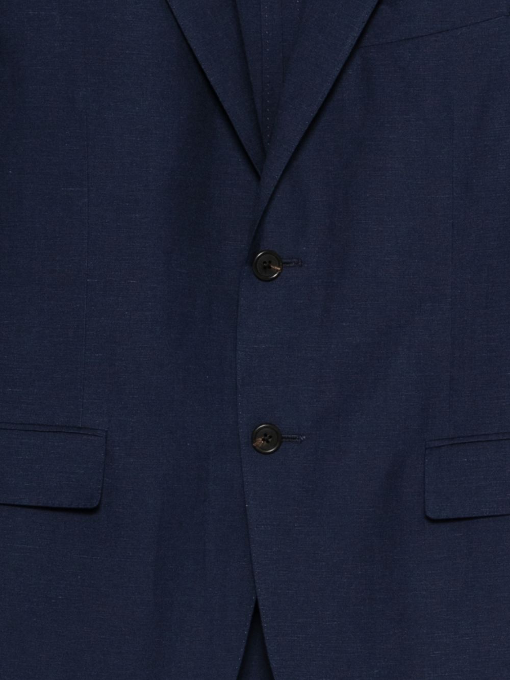 CORNELIANI Completo Monopetto blu in lana vergine misto lino