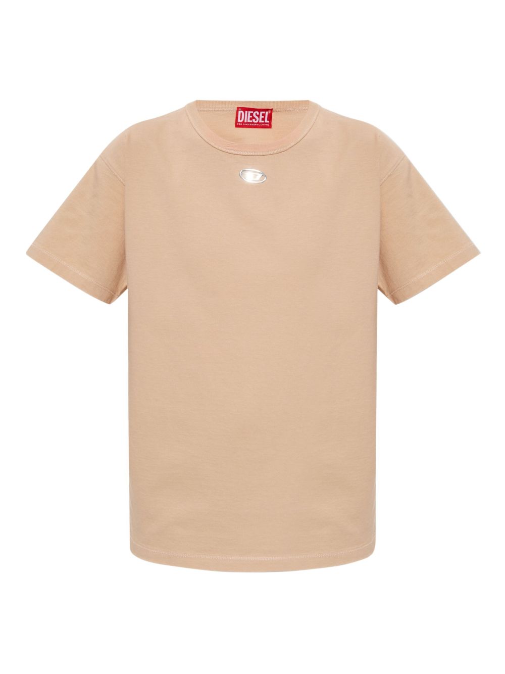 DIESEL T-shirt in cotone beige