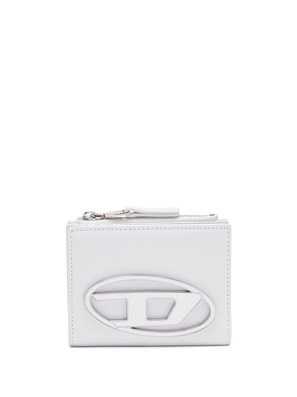 DIESEL Portacarte bianco in pelle