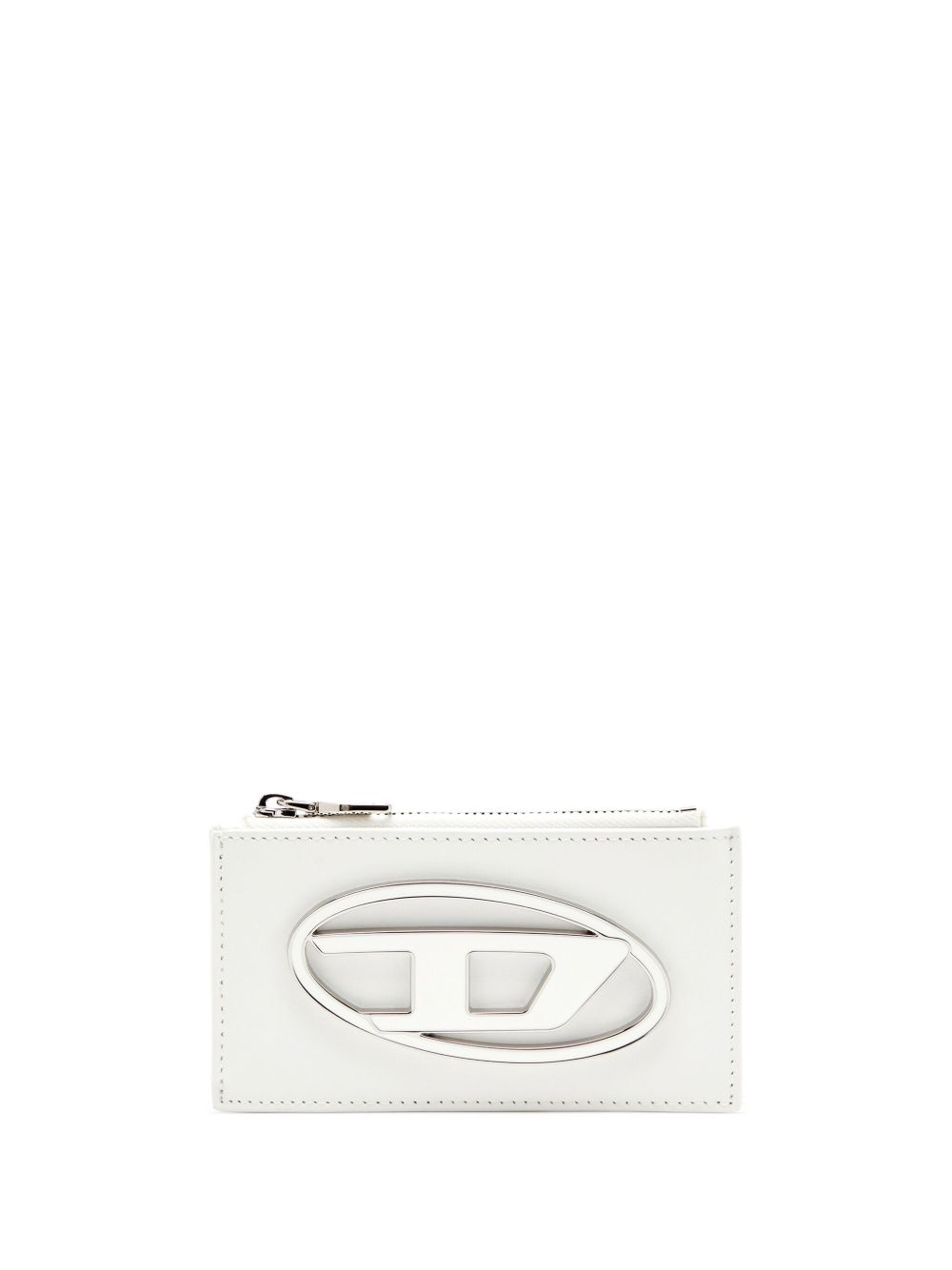 DIESEL Portacarte in pelle bianco