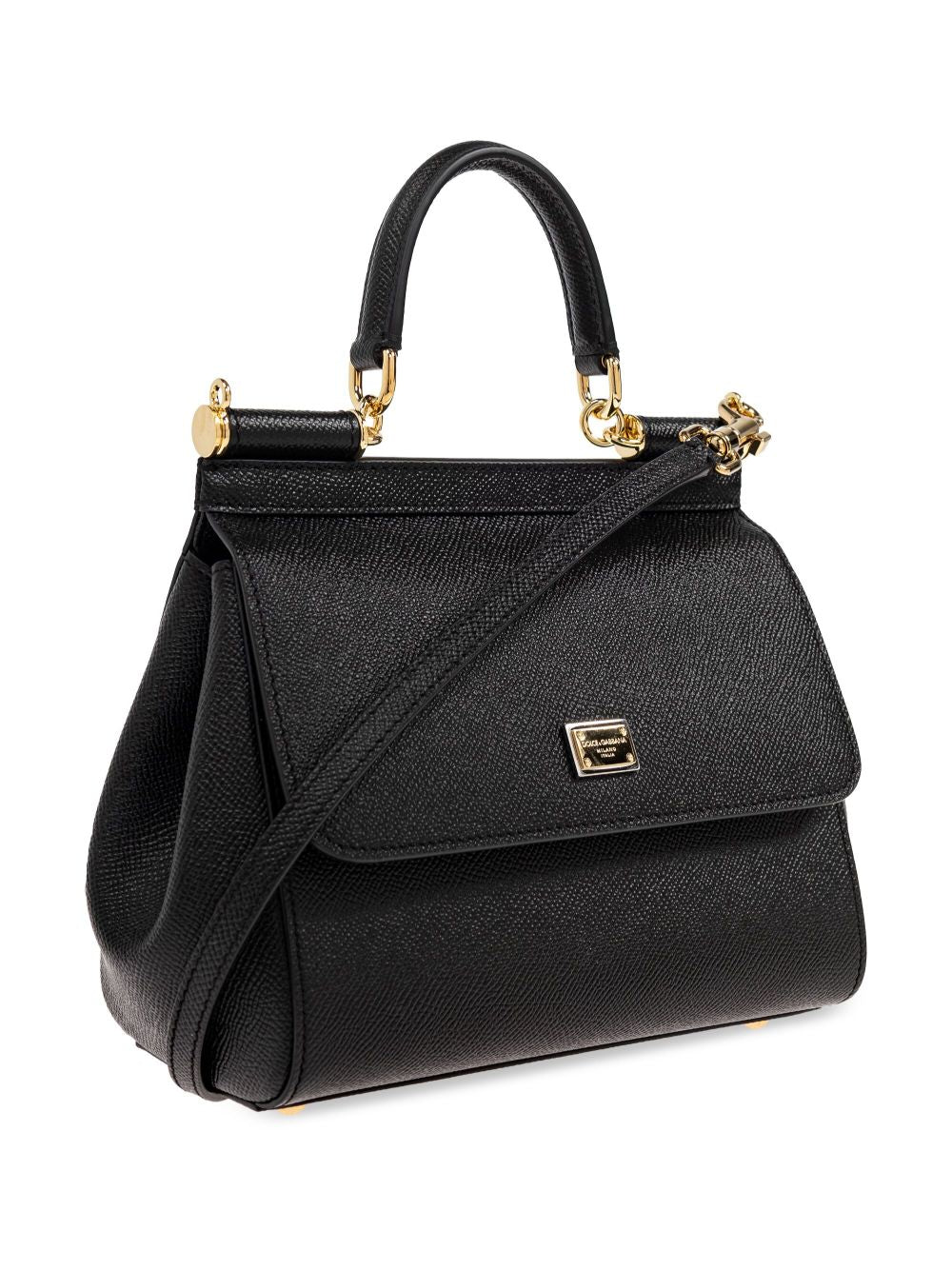 DOLCE e GABBANA Borsa tote Sicily media in pelle