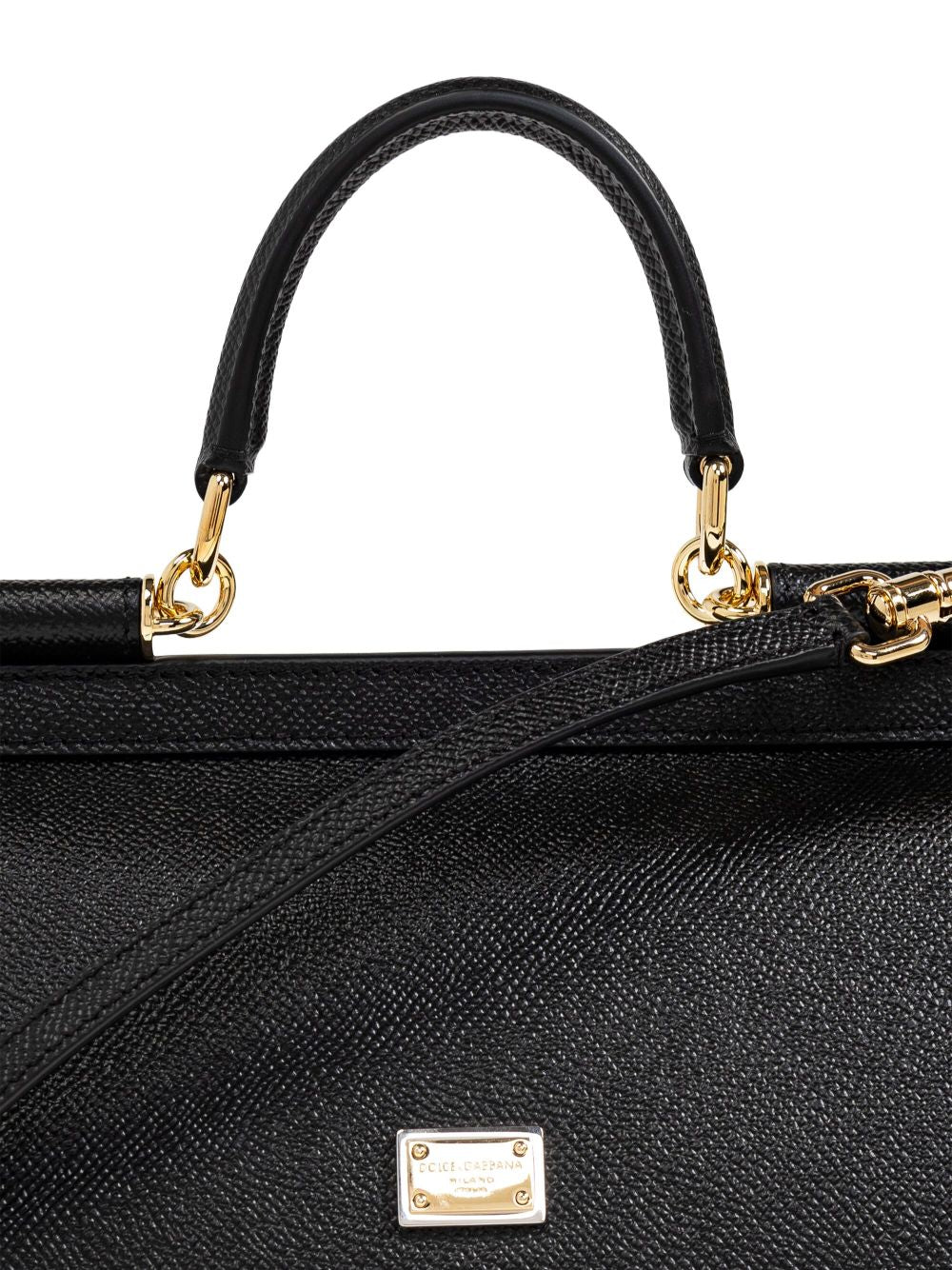 DOLCE e GABBANA Borsa tote Sicily media in pelle
