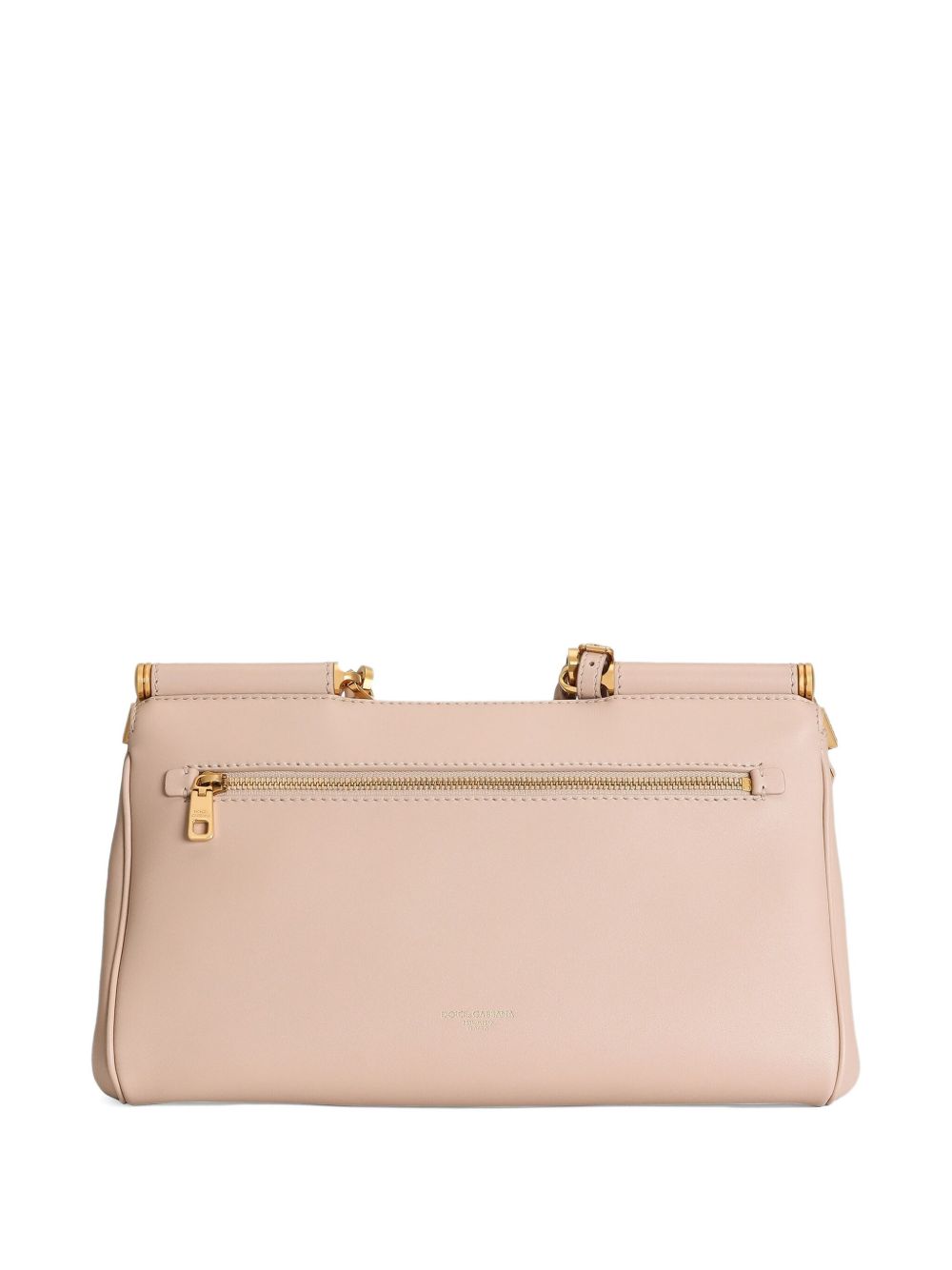 DOLCE e GABBANA Borsa a mano Sicily rosa con dettagli oro