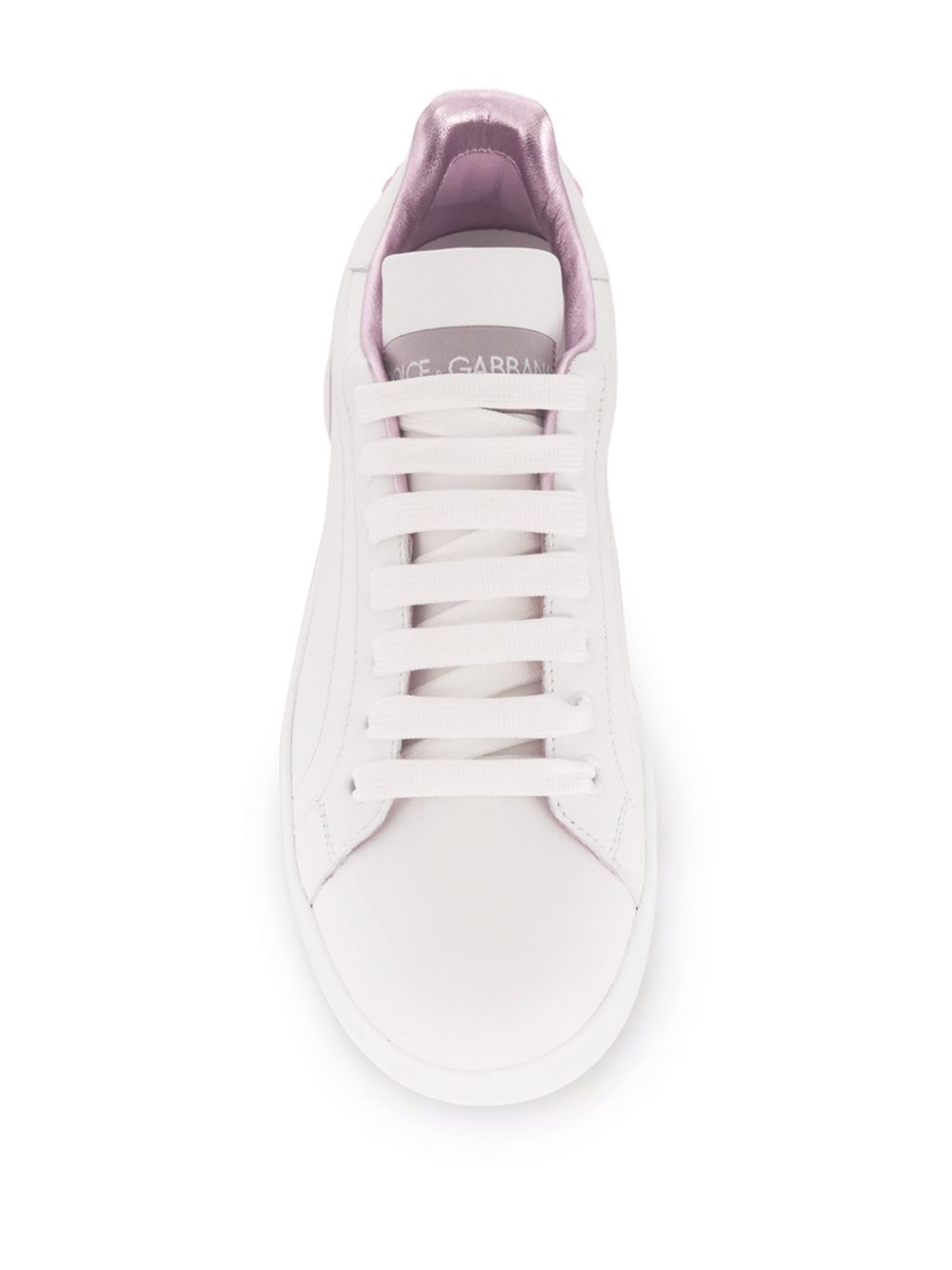 DOLCE e GABBANA Sneakers in pelle bianca