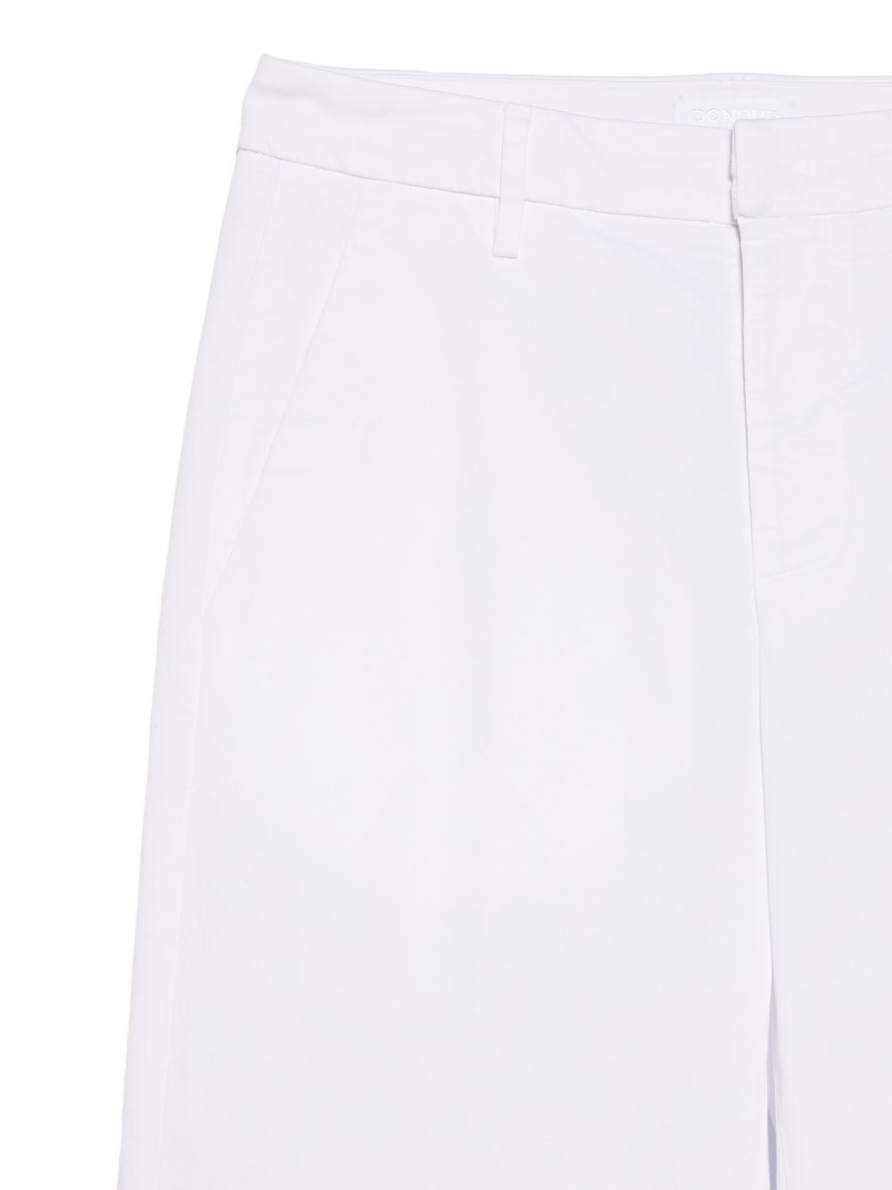 DONDUP Pantaloni Janice wide leg bianchi