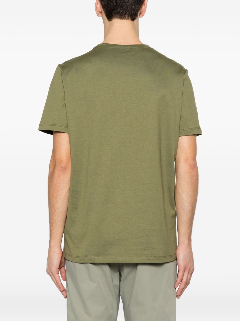 DONDUP T-shirt in cotone verde con logo