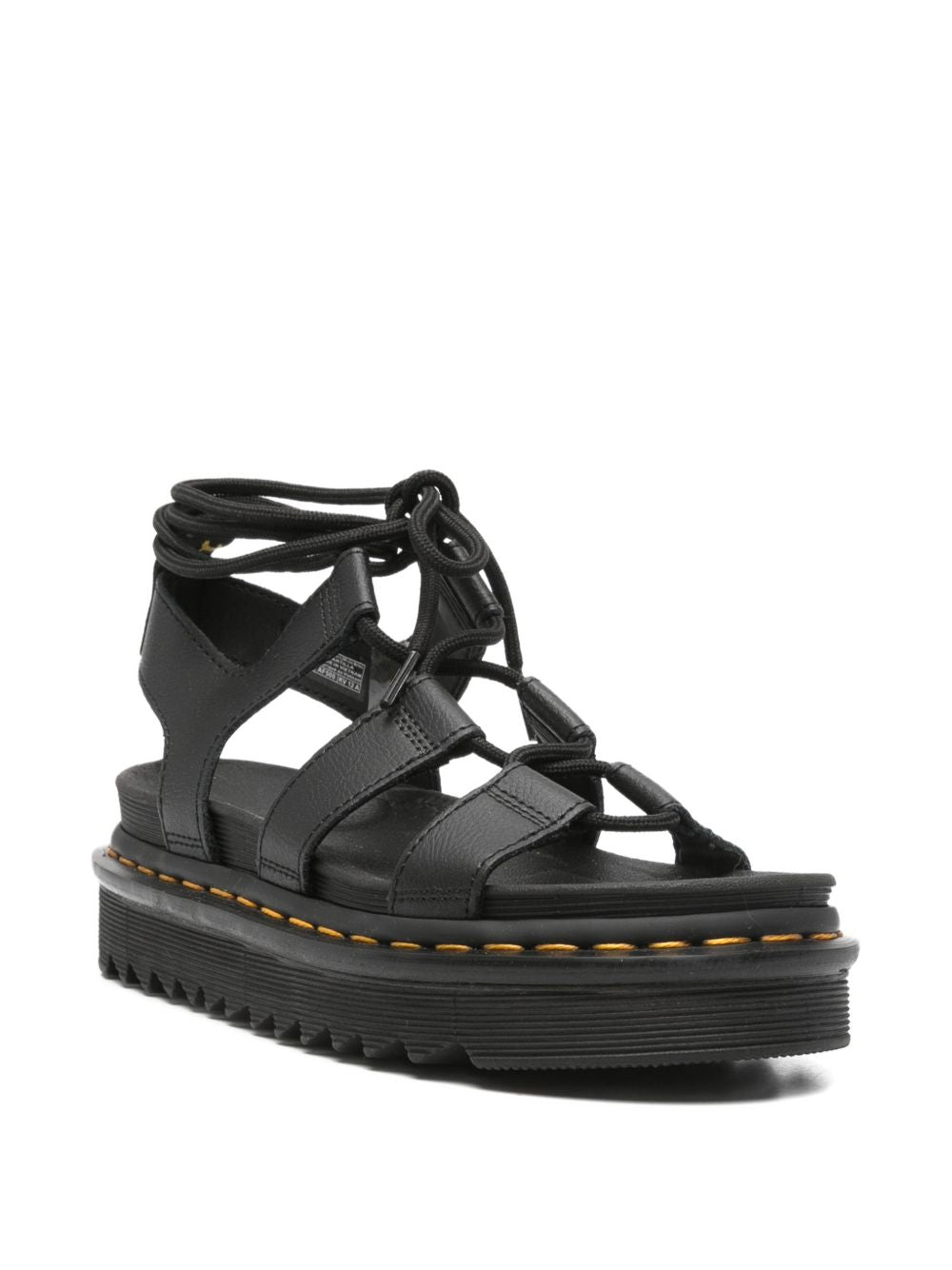 DR MARTENS Sandali Nartilla in pelle nera