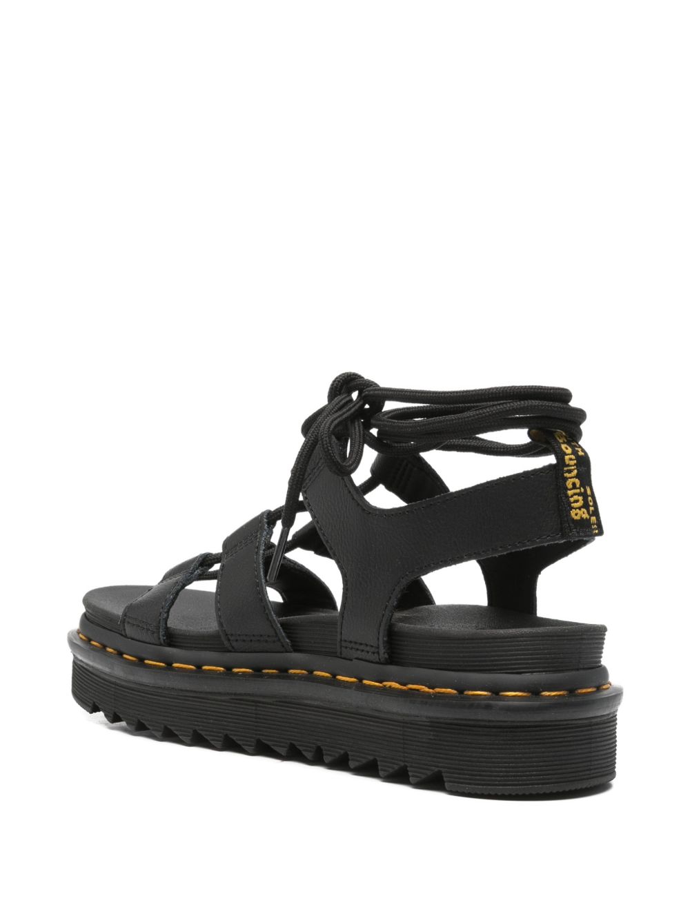 DR MARTENS Sandali Nartilla in pelle nera