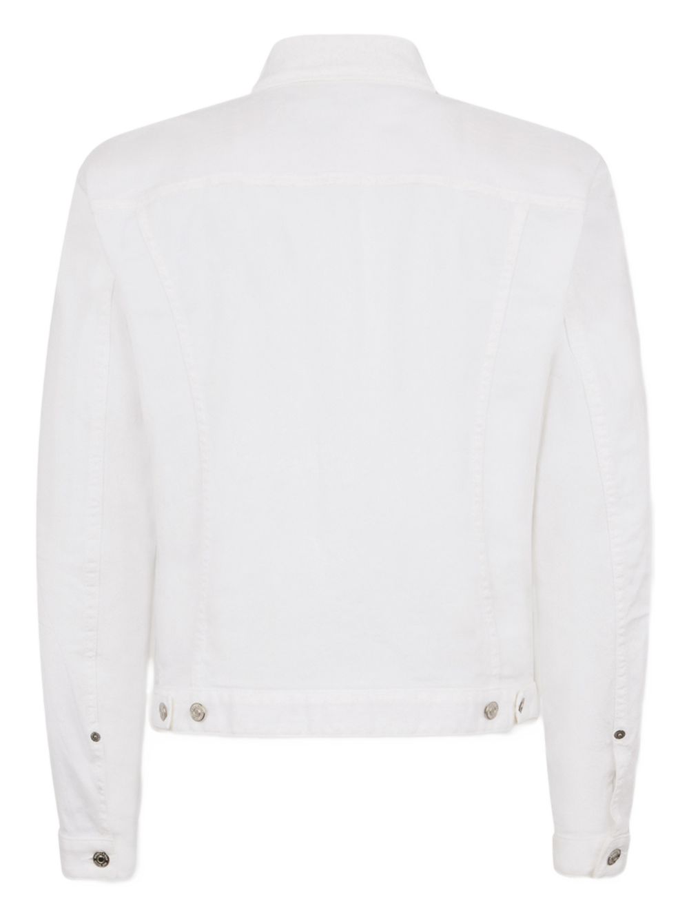 DSQUARED2 Giacca denim bianca con applicazione