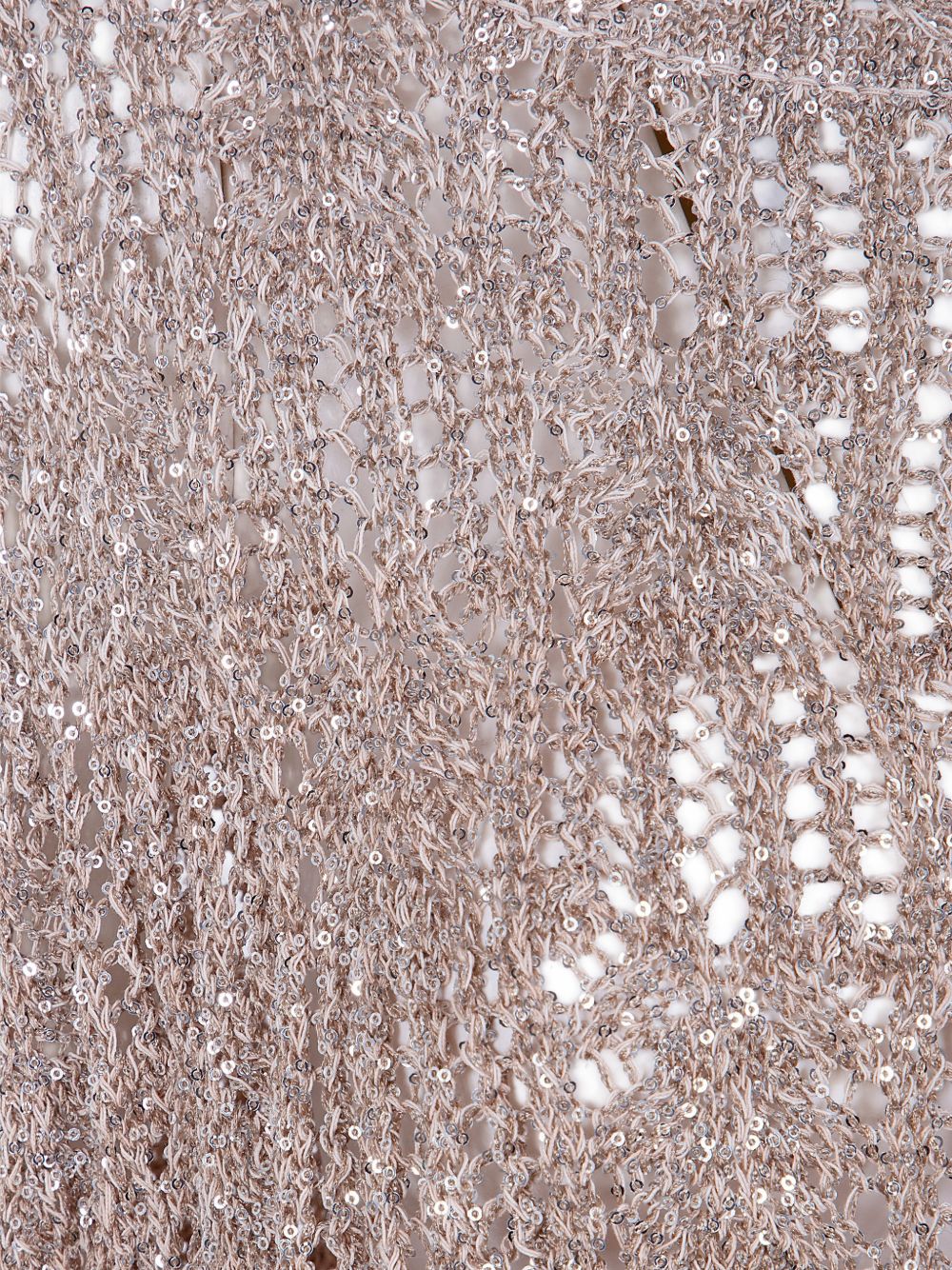 D EXTERIOR Mantella crochet con micro paillettes
