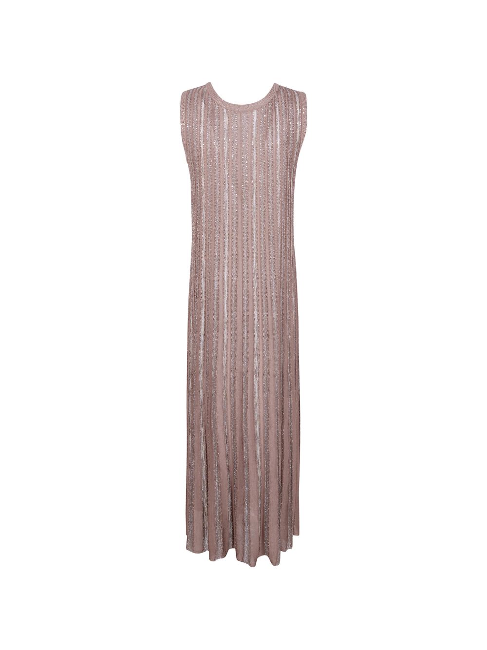 D EXTERIOR Abito lungo in maglia con micropaillettes