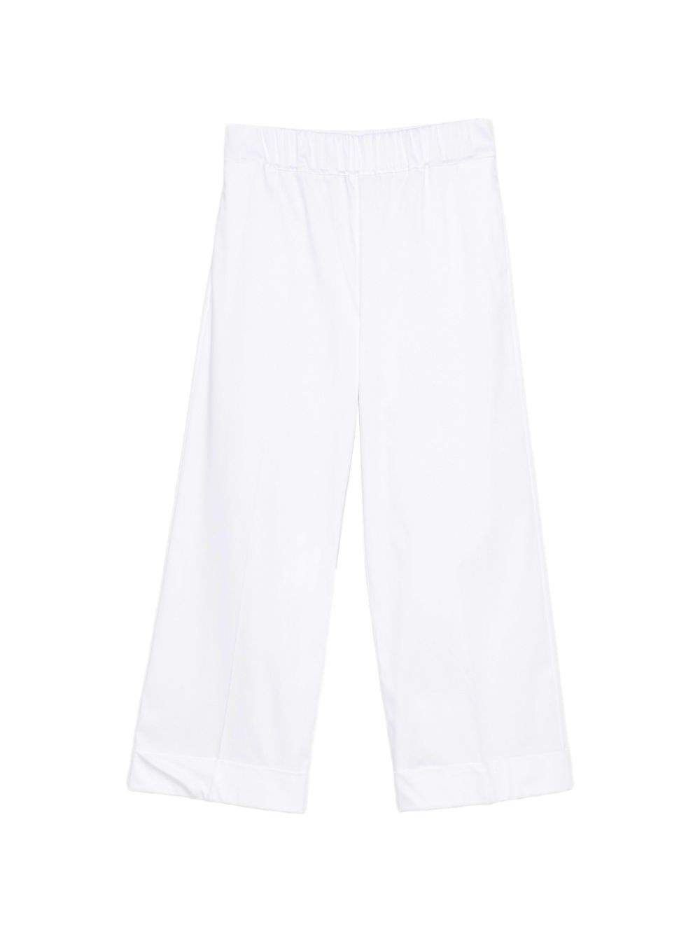 D EXTERIOR Pantaloni bianchi in cotone elasticizzato