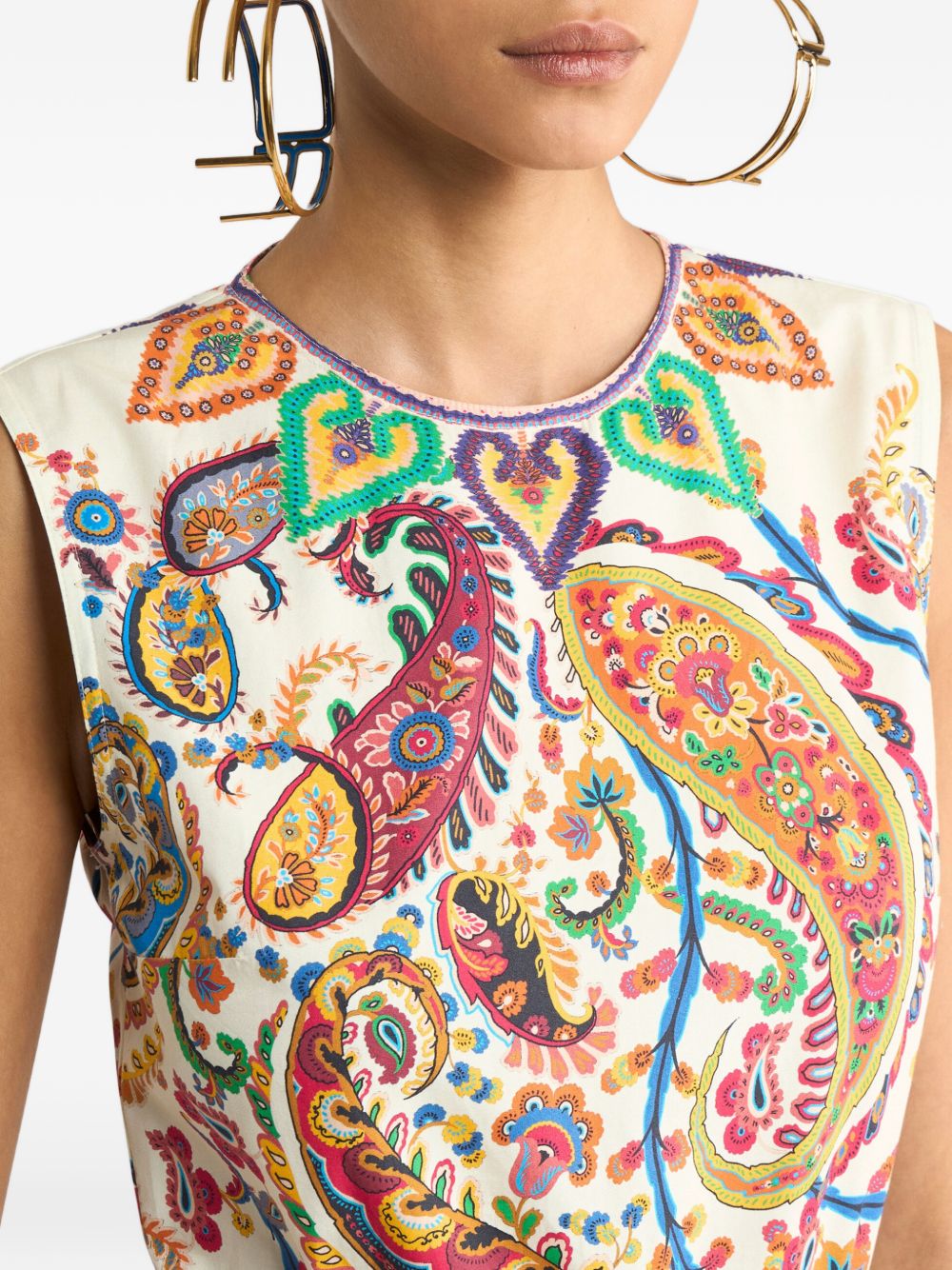 ETRO Abito lungo con fantasia