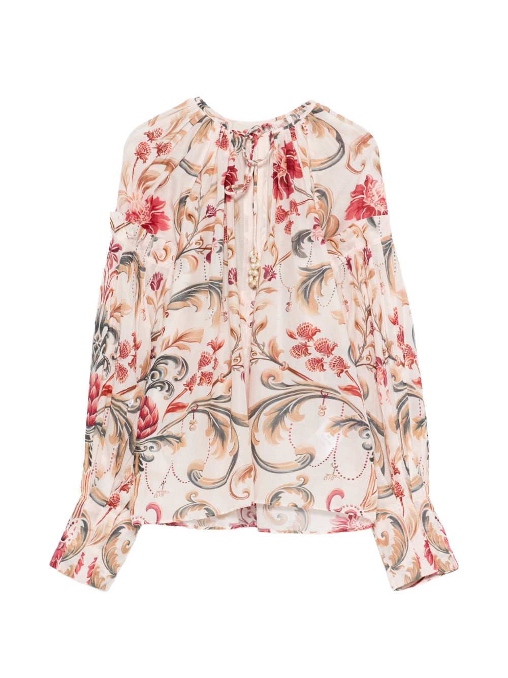 FARM RIO Blusa con stampa floreale in cotone multicolore