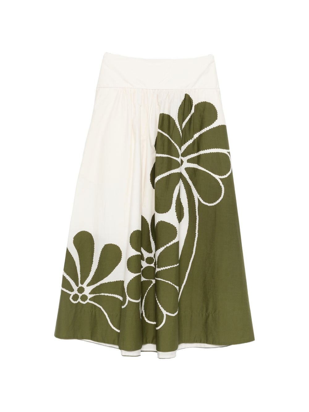 FARM RIO Gonna midi Palermo in cotone con stampa floreale