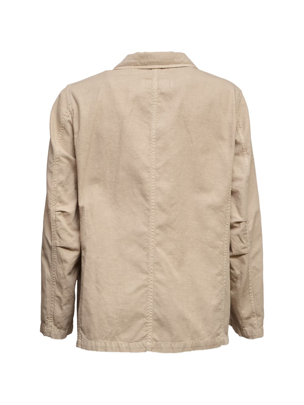 FAY Giacca in cotone beige con tasche applicate