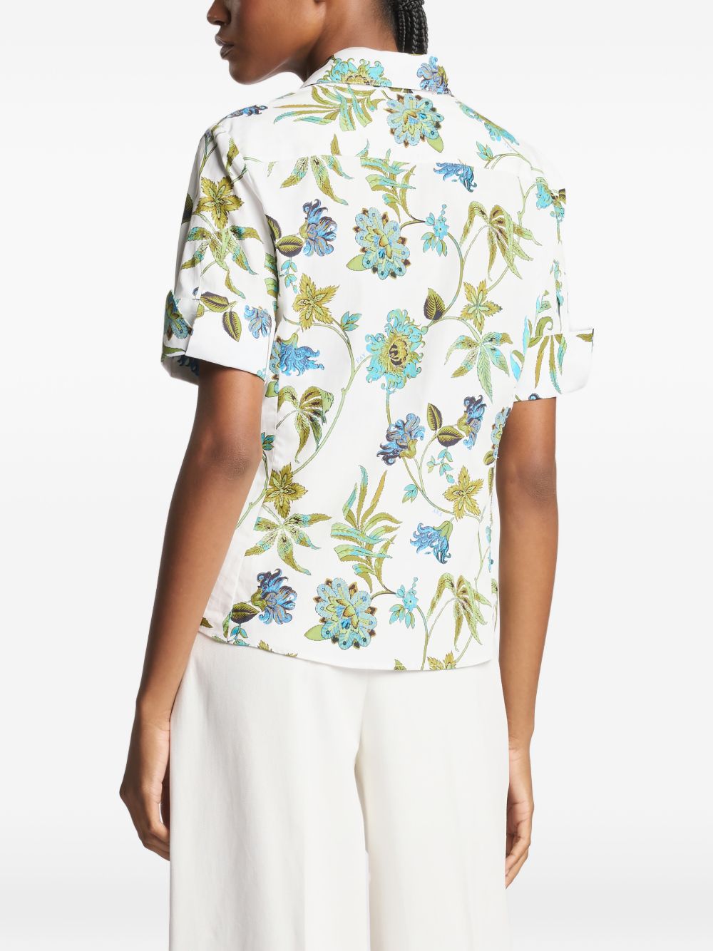 FAY Camicia con stampa floreale in cotone muticolore