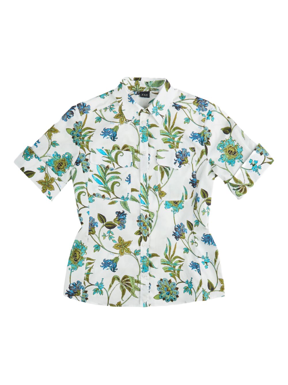 FAY Camicia con stampa floreale in cotone muticolore