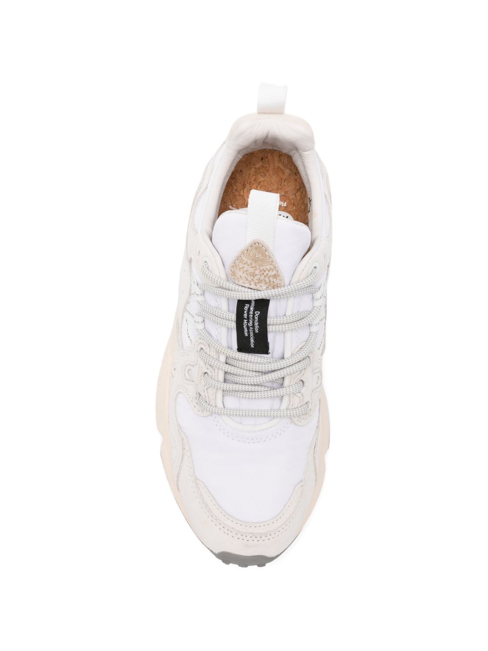 FLOWER MOUNTAIN Sneakers bianche con dettagli grigio chiaro