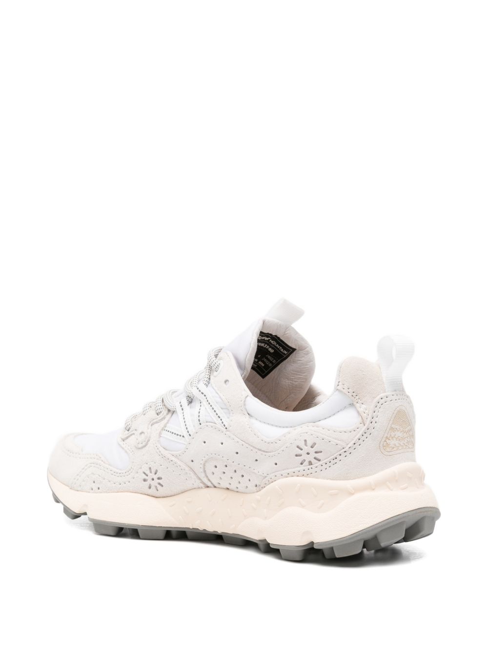 FLOWER MOUNTAIN Sneakers bianche con dettagli grigio chiaro