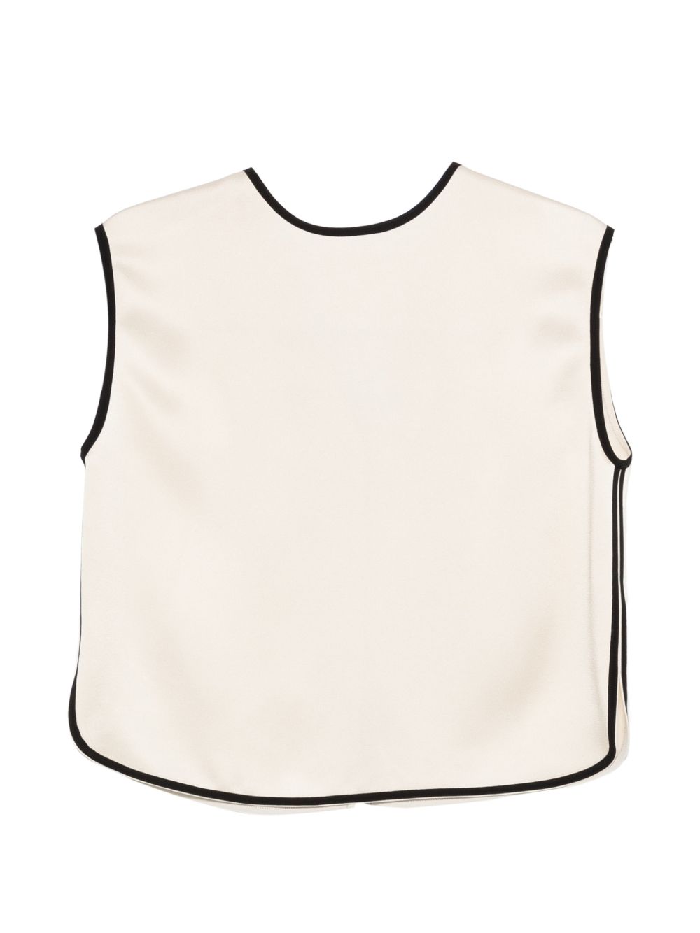 FORTE FORTE Top smanicato in beige chiaro