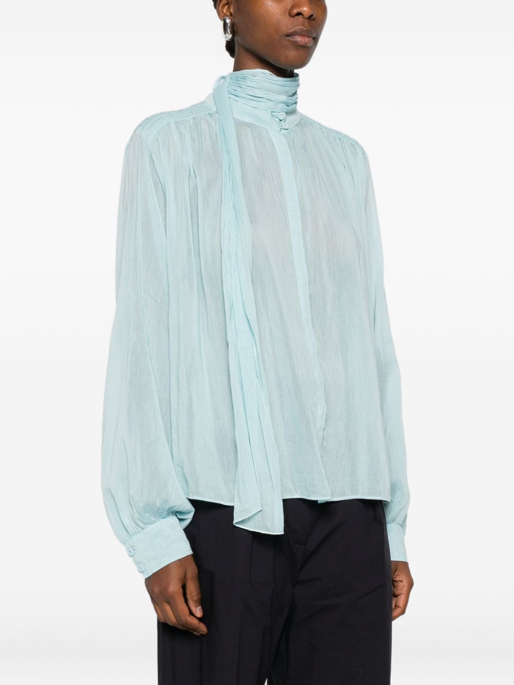 FORTE FORTE Camicia in cotone misto seta