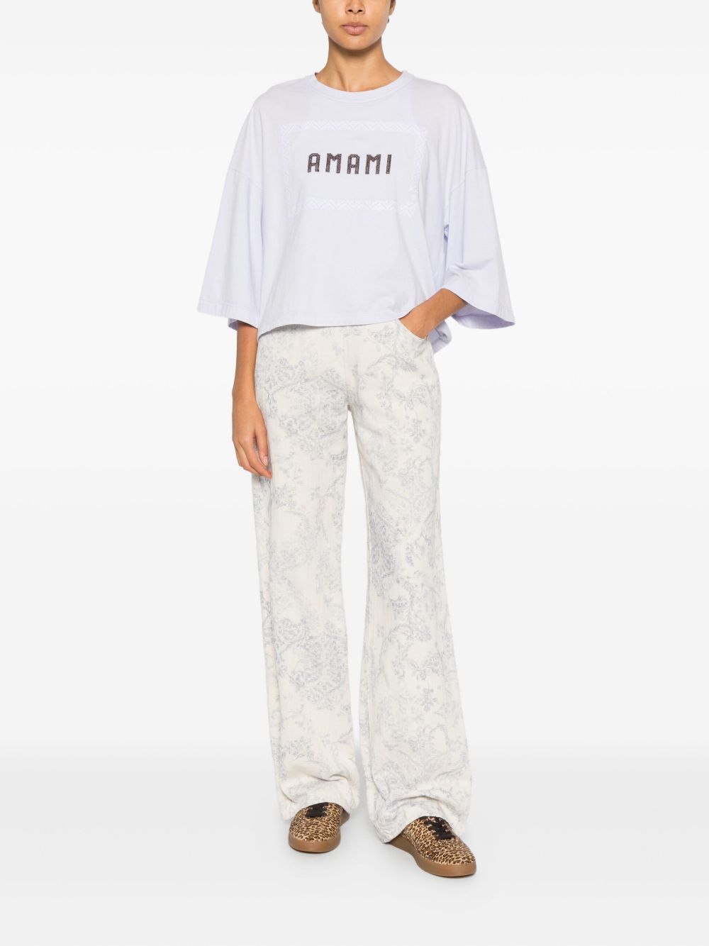 FORTE FORTE Pantaloni 'My Pants' con stampa floreale