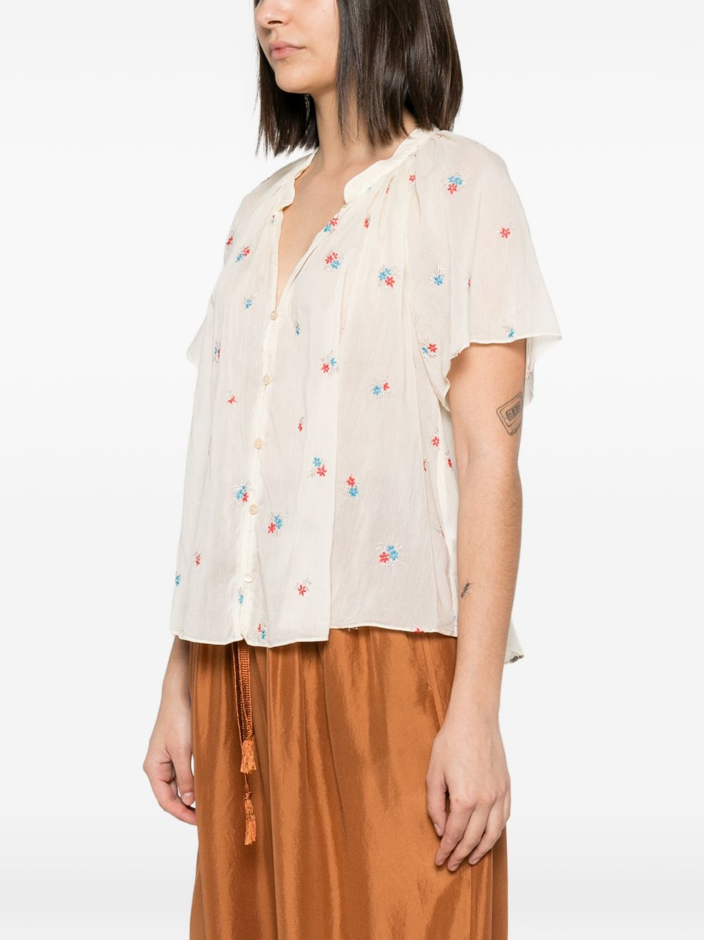 FORTE FORTE Camicia My Shirt con ricami floreali all-over