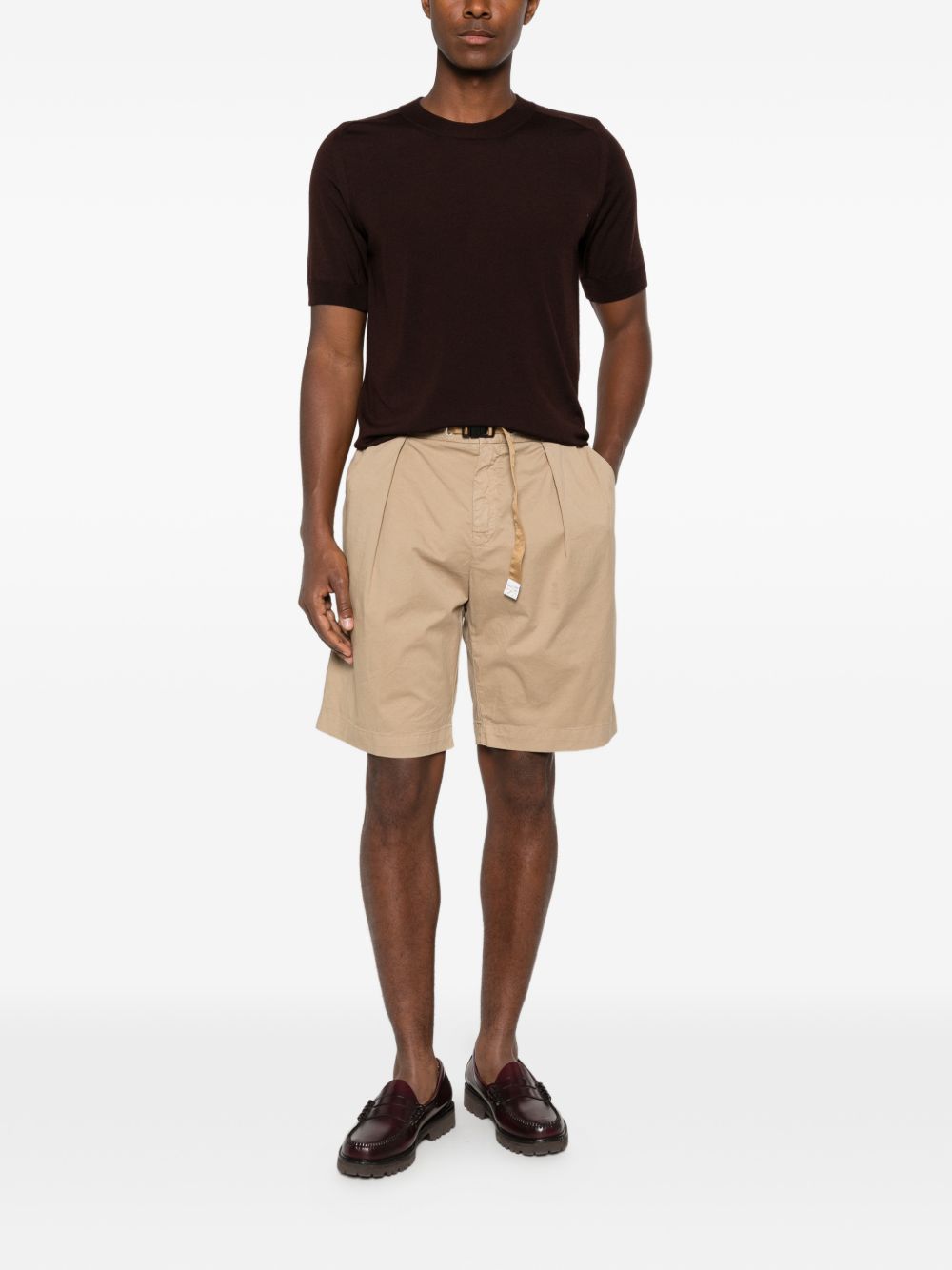 FUMAGALLI T-shirt in maglia Mono in lana merino marrone