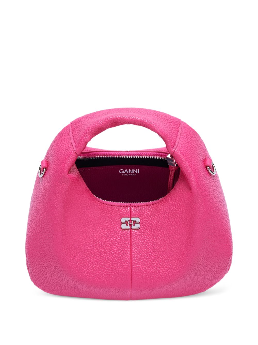 GANNI Borsa Hobo Mini fucsia