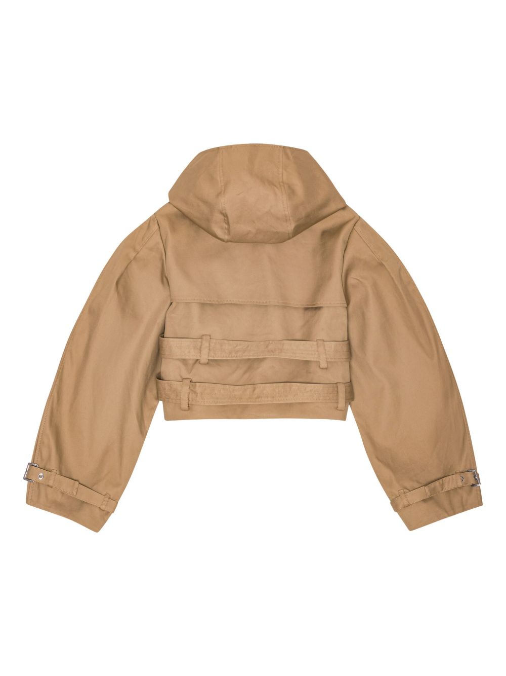 GANNI Trench corto beige doppiopetto