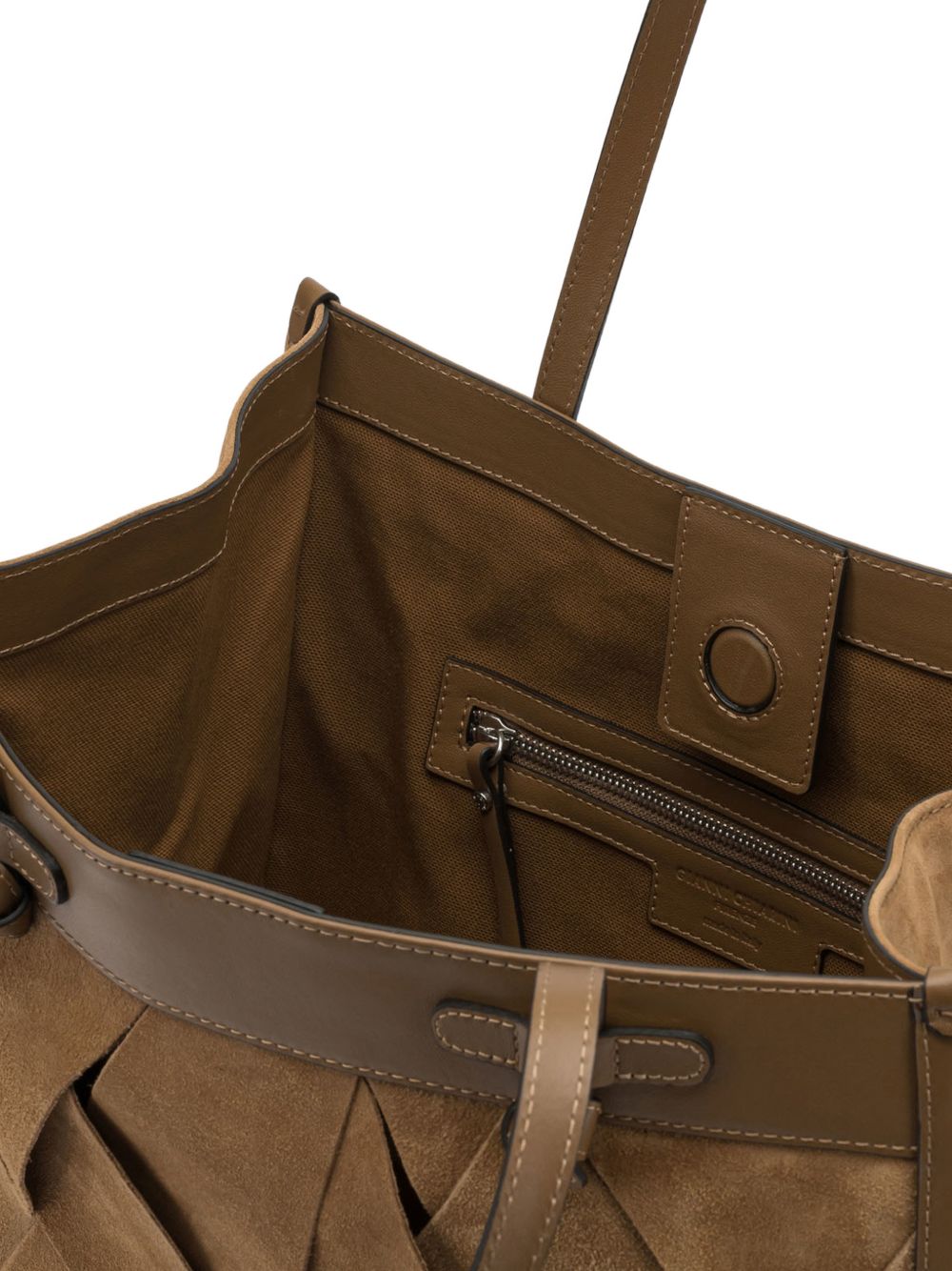 GIANNI CHIARINI Borsa shopping Marcella in pelle color caramello