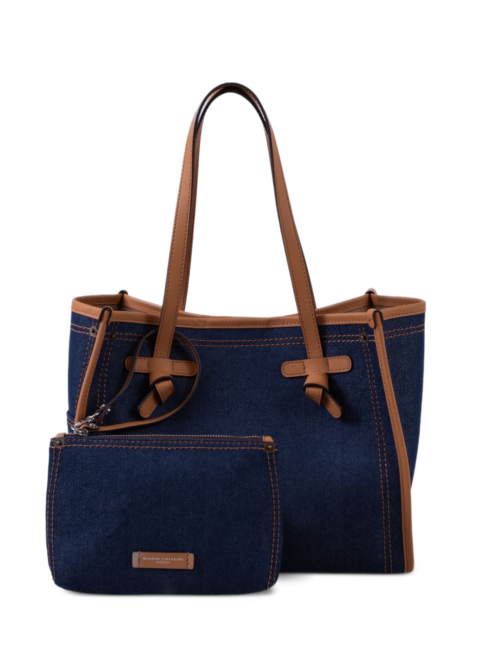 GIANNI CHIARINI Borsa shopping Marcella blu