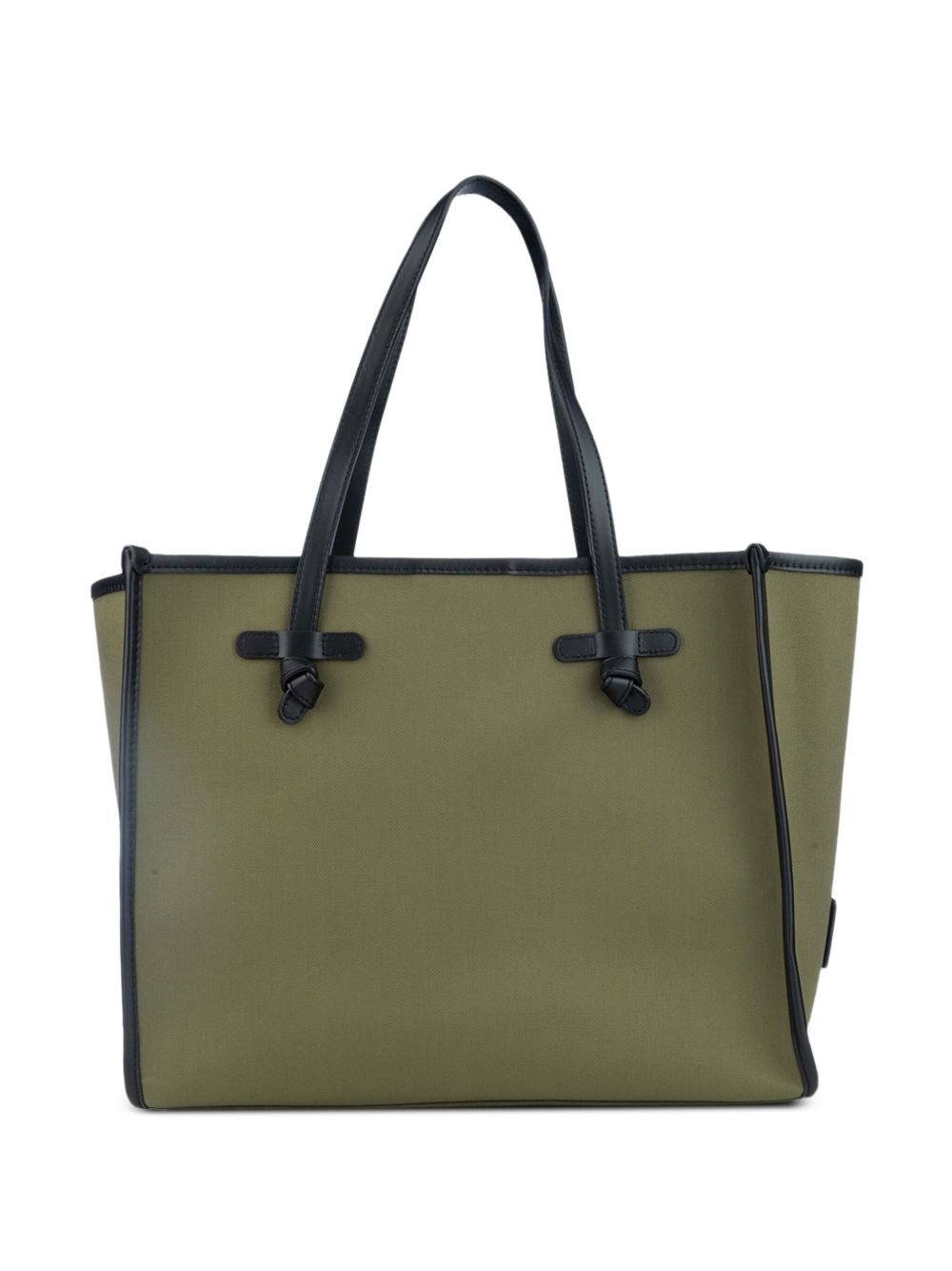 GIANNI CHIARINI Borsa shopping Marcella in cotone verde